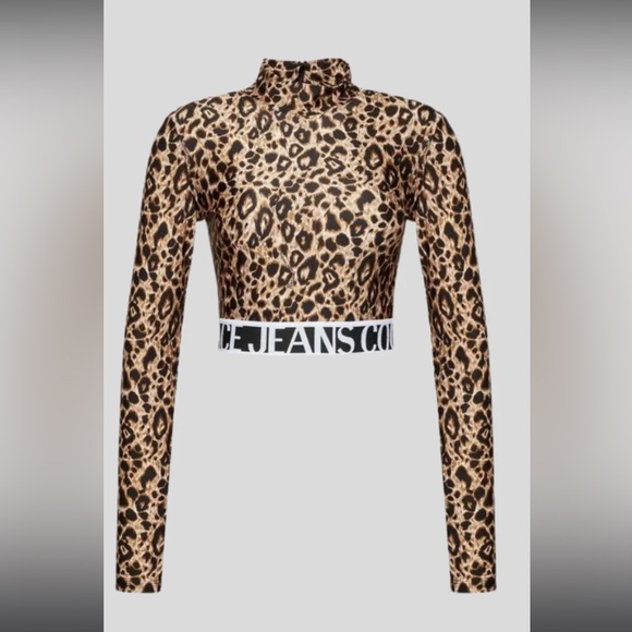 VERSACE JEANS COUTURE animal print logo top - Picture 5 of 12